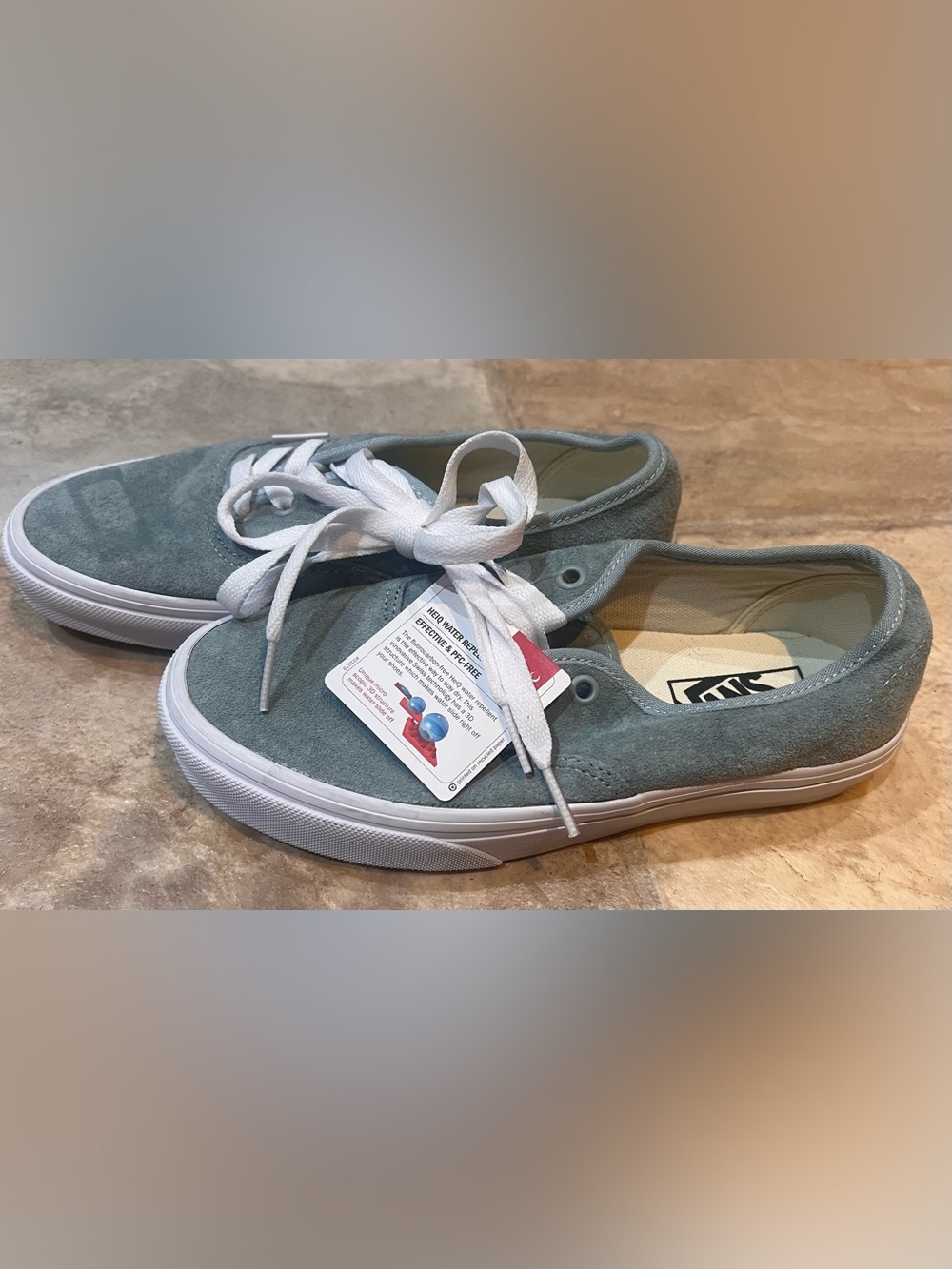 NWT Vans Authentic Pig Suede "Ashley Blue" – Women 5.5 / Men 4